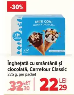 Carrefour îngheţată cu smântână și ciocolată, Carrefour Classic Ofertă