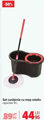 Carrefour Set curățenie cu mop rotativ Ofertă