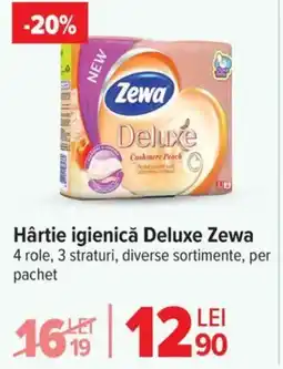 Carrefour Hârtie igienică Deluxe Zewa Ofertă