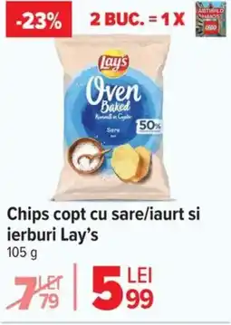 Carrefour Chips copt cu sare/iaurt si ierburi Lay's Ofertă