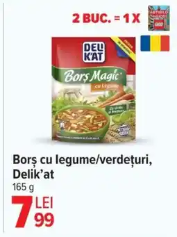 Carrefour Borș cu legume/verdeţuri, Delik'at Ofertă