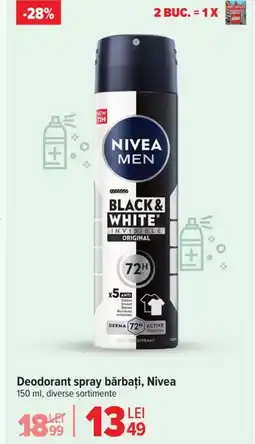 Carrefour Deodorant spray bărbați, Nivea Ofertă