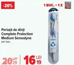 Carrefour Periuţă de dinți Complete Protection Medium Sensodyne Ofertă