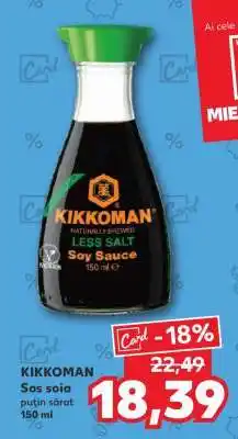 Kaufland KIKKOMAN Sos soia puțin sărat 150 ml Ofertă