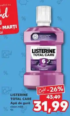Kaufland Listerine Total Care Ofertă