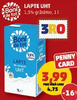 Penny LAPTE UHT Ofertă