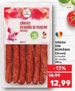 Kaufland Cârnați cu boabe de muștar Ofertă