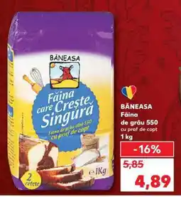 Kaufland BĂNEASA Făină de grâu 550 cu praf de copt Ofertă