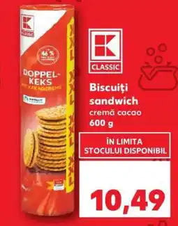 Kaufland Biscuiți sandwich cremă cacao Ofertă