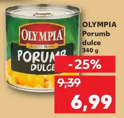 Kaufland OLYMPIA Porumb dulce 340 g Ofertă