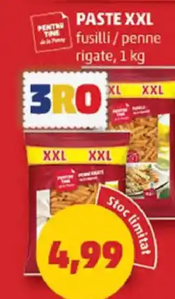 Penny Paste xxl fusilli / penne rigate Ofertă