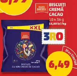 Penny Biscuiti cremă cacao Ofertă