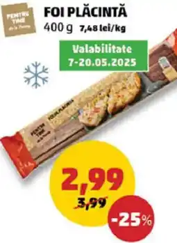 Penny Foi plăcintă Ofertă