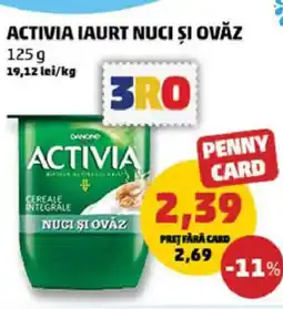 Penny Activia iaurt nuci și ovăz Ofertă