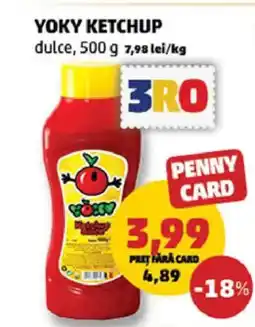 Penny Yoky ketchup dulce Ofertă