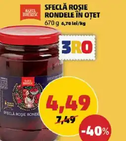Penny Sfeclă rosie rondele în otet Ofertă