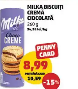 Penny Milka biscuiti cremă ciocolată Ofertă