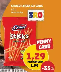 Penny Croco sticks cu sare Ofertă
