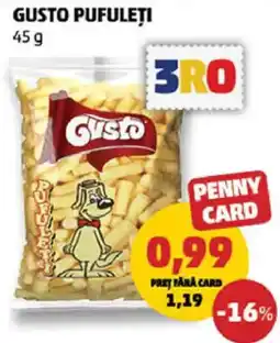 Penny Gusto pufuleți Ofertă