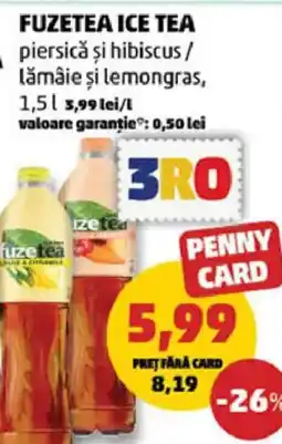 Penny Fuzetea ice tea Ofertă