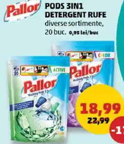 Penny Pods 3in1 detergent rufe Ofertă