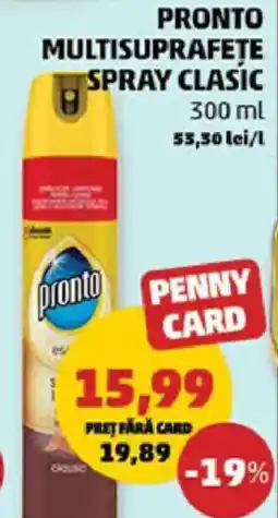 Penny Pronto multisuprafețe spray clasic Ofertă