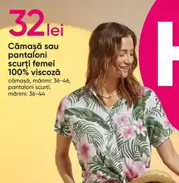 Pepco Cămaşă sau pantaloni scurţi femei 100% viscoză Ofertă