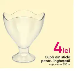 Pepco Cupă din sticlă pentru îngheţată Ofertă