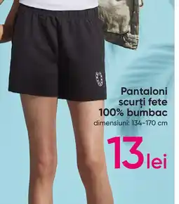 Pepco Pantaloni scurţi fete 100% bumbac Ofertă