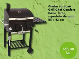 Leroy Merlin Gratar carbune Grill Chef Comfort Basic, fonta, suprafata de gatit 53 x 42 cm Ofertă