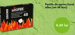 Leroy Merlin Pastile de aprins focul, albe (set 48 buc) Ofertă