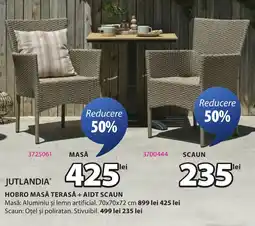 JYSK Hobro masă terasă + aidt scaun Ofertă