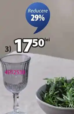 JYSK Fridolin pahar vin Ofertă