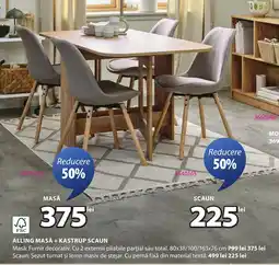 JYSK Alling masă + kastrup scaun Ofertă