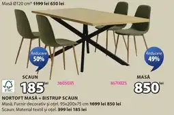 JYSK Nortoft masă + bistrup scaun Ofertă