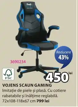 JYSK Vojens scaun gaming Ofertă