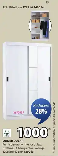 JYSK Odder dulap Ofertă