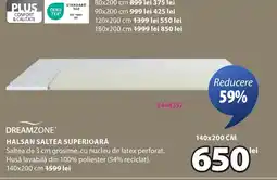JYSK Halsan saltea superioară Ofertă