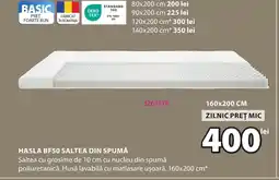 JYSK Hasla bf50 saltea din spumă Ofertă
