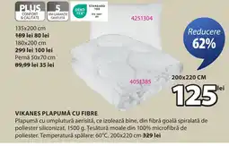 JYSK Vikanes plapumă cu fibre Ofertă