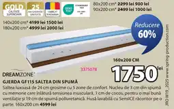 JYSK Gjerda gf115 saltea din spumă Ofertă