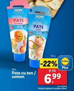 Lidl NIXE Pate cu ton/ somon Ofertă