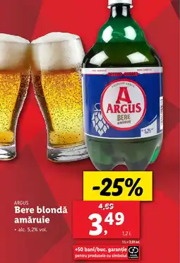 Lidl ARGUS Bere blondă amăruie Ofertă