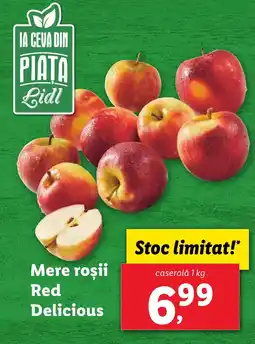 Lidl Mere roşii Red Delicious Ofertă