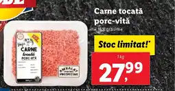 Lidl Carne tocată porc-vită Ofertă