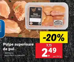 Lidl Pulpe superioare de pui Ofertă