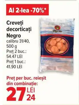 Carrefour Creveți decorticați Negro Ofertă