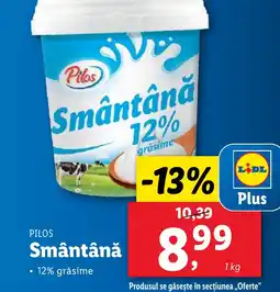 Lidl PILOS Smântână Ofertă
