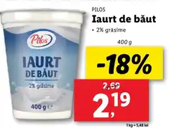 Lidl PILOS Iaurt de băut Ofertă