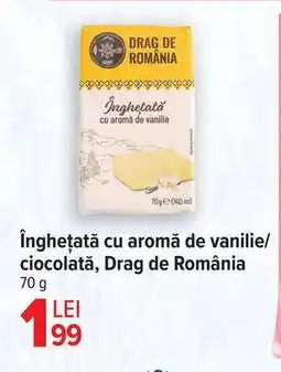Carrefour Înghețată cu aromă de vanilie/ciocolată, Drag de România Ofertă